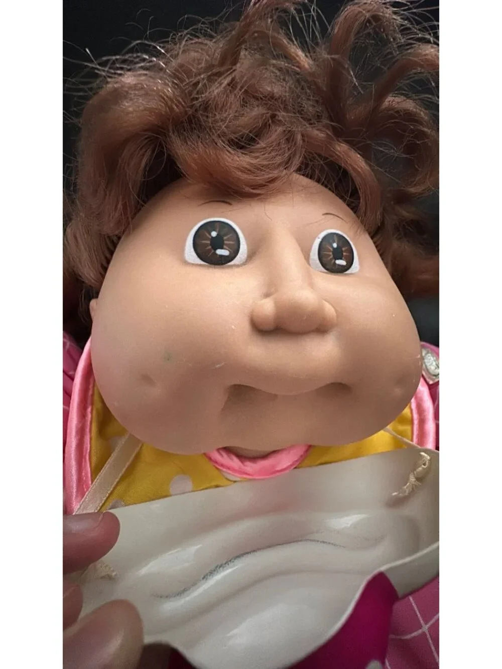 80s pink Cabbage Patch Kids clown doll